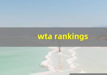 wta rankings